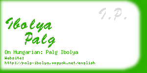 ibolya palg business card